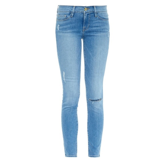 FRAME Le Skinny De Jeanne Cropped Jeans